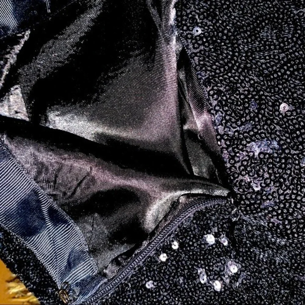 Oliviaceous Skirt Mini black beaded sparkle